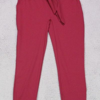zuda Z-Move Full Length Leggings with Tie Waist Size Large Bright Berry A388473