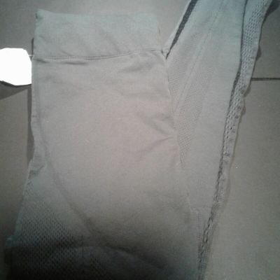 Fabletics High-Waisted Ribbed Athletic Leggings -  Workout Yoga Pants Gray M nwo