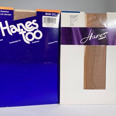 Vintage Hanes & Hanes Too Pantyhose - Size: AB - Lot of 2