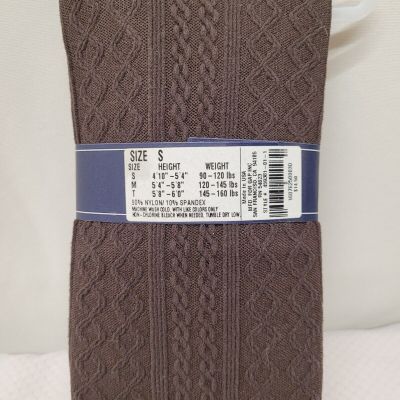 GAP Womens Tights Low Rise Brown Patterned Nylon Medium NEW