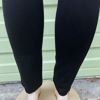 New ZARA Black BUTTONED LEGGINGS PANTS High Elastic Waist 26 Size S #6368
