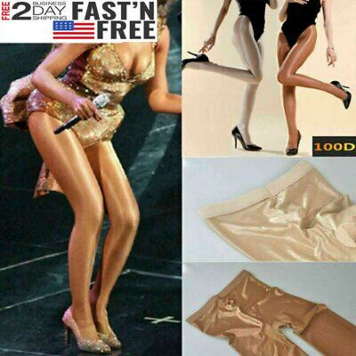 240lbs Women Sexy Plus Size 70D Elastic Shiny Glossy Pantyhose Stockings Tights