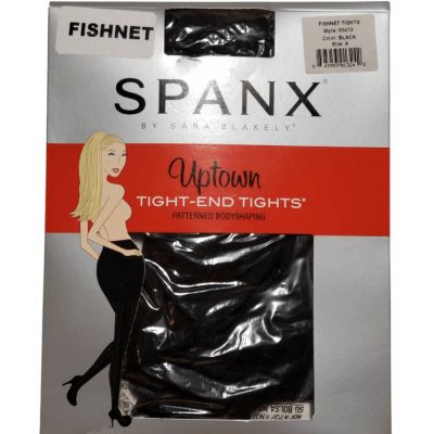 Spanx Uptown Tight-End Body Shaping Fishnet Tights Size A Black NIP