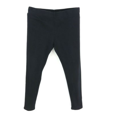 Sonoma Life + Style Leggings Womens L Solid Black SOFT Cotton Inseam: 27 Inches
