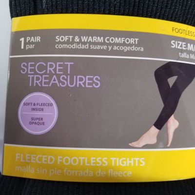 Ladies Secret Treasures, fleece lined, footless tights, size M/L