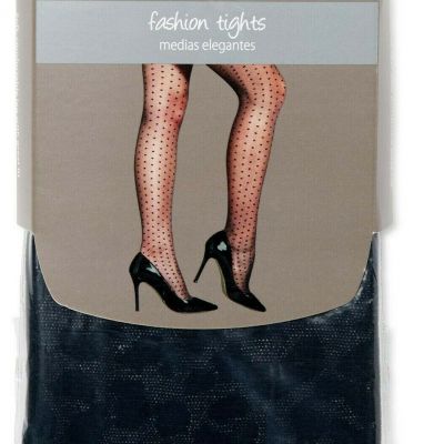 Secret Treasures Women's Black  Leopard Pattern Tights Size 4