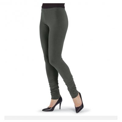 Classic Ruched Leggings Loden The Pyramid Collection Size 2X PE7172