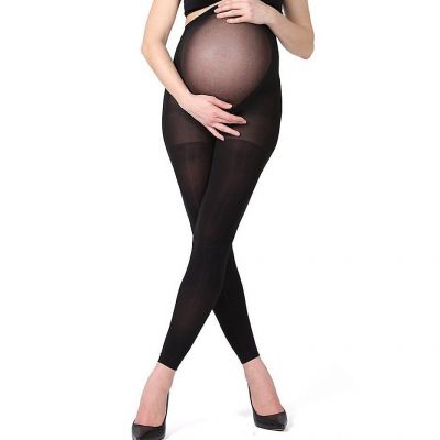 MeMoi MA-343 Maternity Completely Opaque Footless Tights