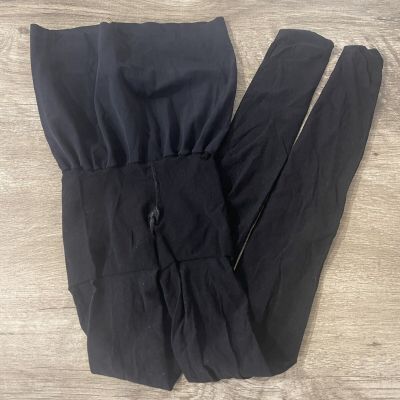 Commando Women's Control Top Ultimate Opaque Luxury Legwear Black S   5104