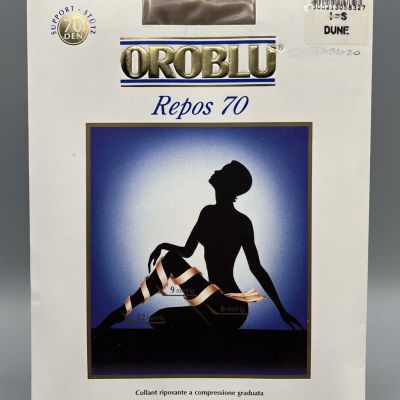 NEW - OROBLU Repos 70 Legs Tights Size 1 SMALL Italy DUNE Compression Lycra