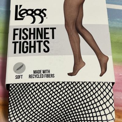 NEW L’eggs Fishnet Tights Black size S/M 21777 small/medium