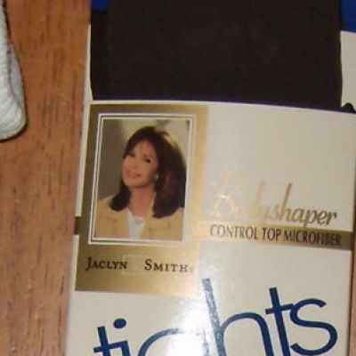 Womens Vintage Jaclyn Smith 1Pr Bodyshaper Control Top microfiber Tights Sz S