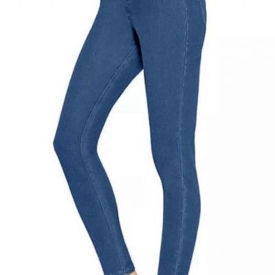 Hue Ladies Yoga Stretch Denim Legging Wide Waistband Plus Size XXXL 24-26 NWT
