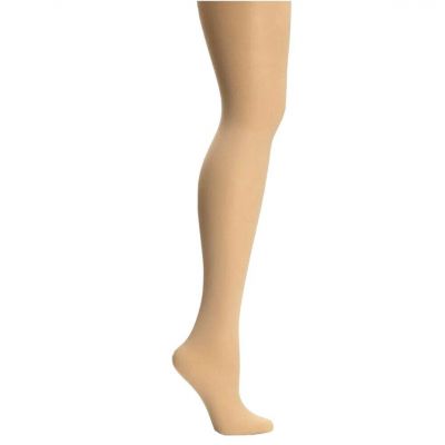 Capezio Women's Hold & Stretch Footed Tight, Caramel, Size Small #N14 LSN