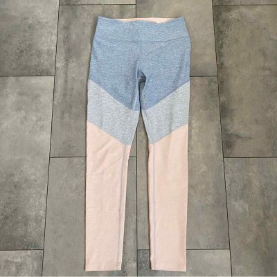 Outdoor Voices Spring 7/8 Crop Athletic Work Out Leggings Pants Pink Gray M