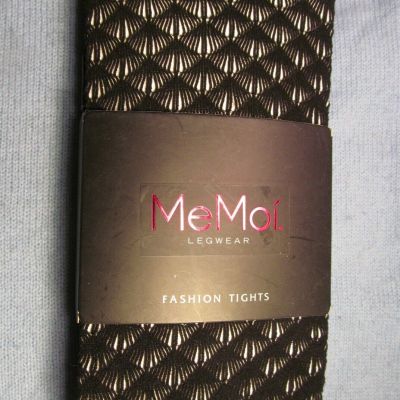 MeMoi Nylon Black Net Lace Women's Tights Pantyhose NWT size S/M