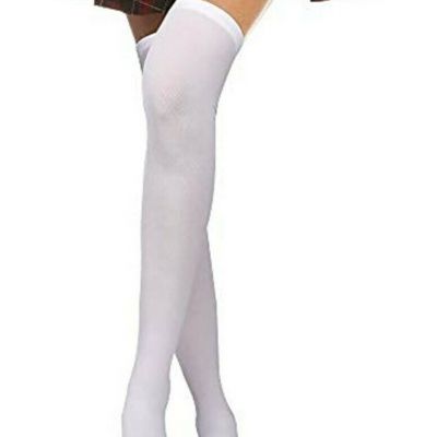 4 Pairs Womens Silk Thigh High Stockings Nylon Socks Halloween Cosplay Party