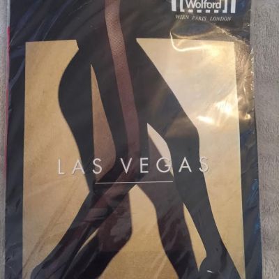 WOLFORD LAS VEGAS TIGHTS  PANTYHOSE LAQUER RED   SIZE SMALL