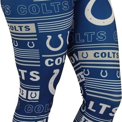 Zubaz NFL Women's Indianapolis Colts Column 24 Style Leggings