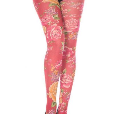 sexy MUSIC LEGS blooming FLOWERS floral ROSES blossom PANTYHOSE stockings TIGHTS