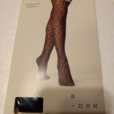 Womens A New Day Fashion Tights Black Size M/L see chart and pic - 1 pair