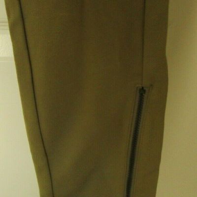 Hue Ankle Zip Simply Stretch Leggings Size Small Style U18794H Fennel