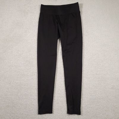 A'nue Ligne Leggings Women's Small Black Wide Band Classic Style Pants Stretch