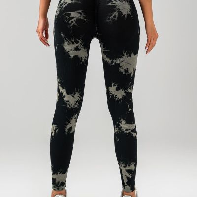 3 Pack Tie Dye Workout Seamless Leggings For Women High Waist Gym Leggings Yoga