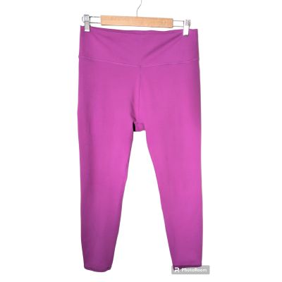 Fabletics Bright Magenta Purple Pink High Waist 7/8 Leggings Athleisure L