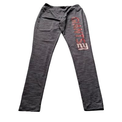 NFL Team Apparel Women's NY Giants Gray Red Leggings Workout Size Medium