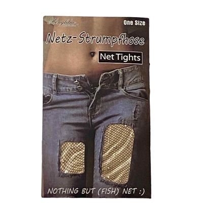 Mengliluo Nothing But Fish Net Net Tights Womans One Size JeweledNet Tights