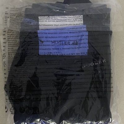 Mugler x H&M Black Mesh panelled stirrup leggings US Women’s Size 10 NWT