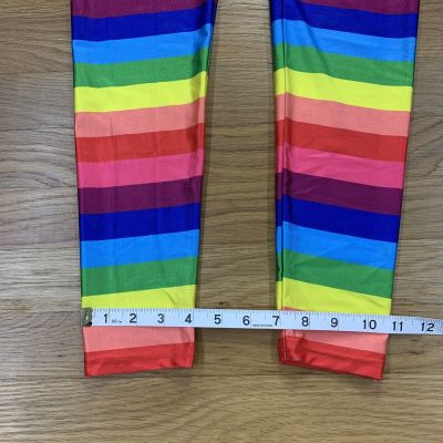HDE Women's Leggings Size Medium Multicolored Rainbow Nice Condition