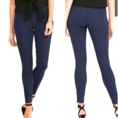 SPANX Checkered Jean-ish Ankle Leggings Jeggings Size L Style 09131700