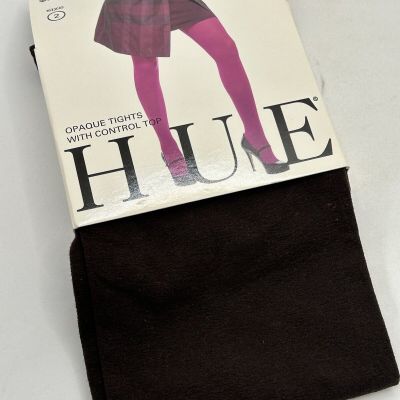Hue tights expresso opaque size 2