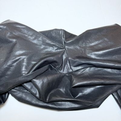 Spanx 2437 Women's Faux Leather Leggings - XL, Black