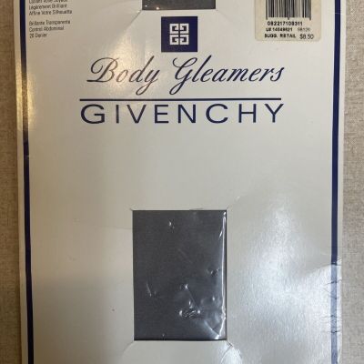 Givenchy Body Gleamers Pantyhose Shimmery “Silver Fox” Style 156 Size B Vintage