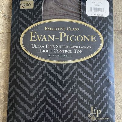 Executive Class Evan-Picone Ultra Fine Sheer Light Control Top Taupe Long