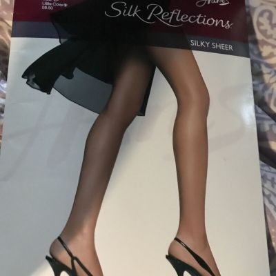 Silk Reflections Hanes Size EF Control Top Little Color Style 718 Reinforce Silk