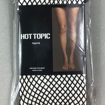 Hot Topic Fishnet Tights Women’s One Size Black NWT