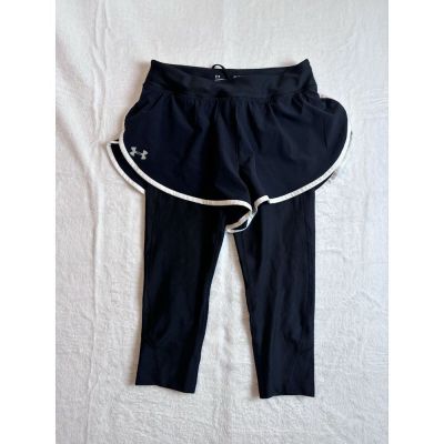 Under Armour Compression Black Short Leggings Medium Work Out Pants *