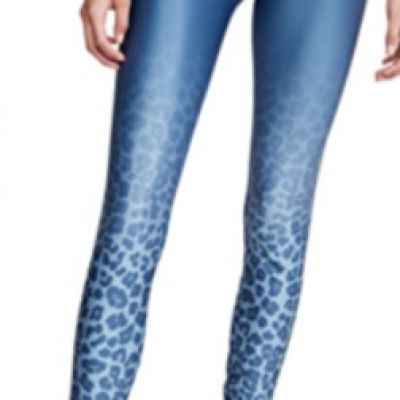 Good American Legging Ombre Leopard Blue Womens Sz 7 4XL NEW NWT N81