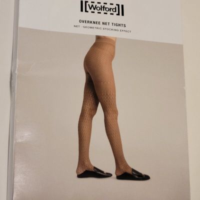 Wolford Overknee Net Tights white 19388 small medium Large new in box