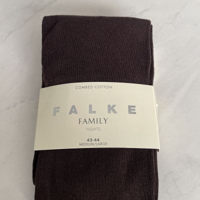 Falke 48665 Family Opaque Footless Dark Brown Tights Size M/ L