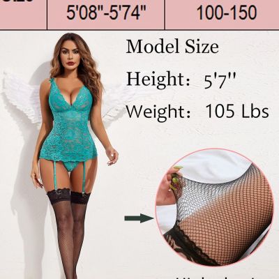 Avidlove Women Fishnet Thigh High Stockings Exotic Over Knee Highs Sexy 2 Pac...