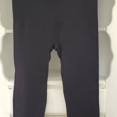 Empetua High Waisted Leggings Plus Size 2XL Black Shaping Compression #42075 New