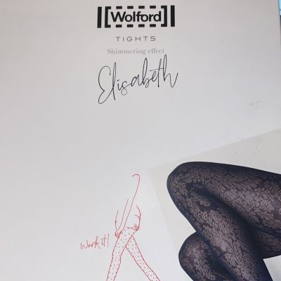 Wolford Elizabeth Tights Color : Navy Opal  Size:  Small 14795