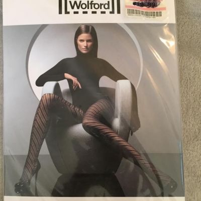 WOLFORD HERRINGBONE TIGHTS/PANTYHOSE MOCCA SMALL
