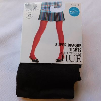 Hue Super Opaque Tights Smooth Control Top Size 1 4'11