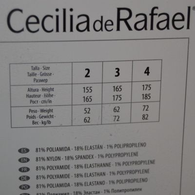 Cecilia De Rafael CDR Celine by ION FIZ pattern print PANTYHOSE LARGE BLACK E25
